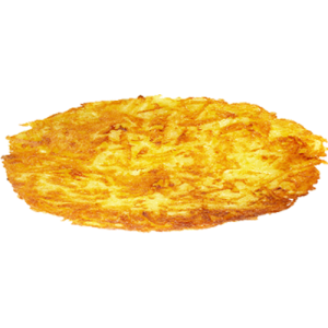 Fine galette de pommes de terre rapées